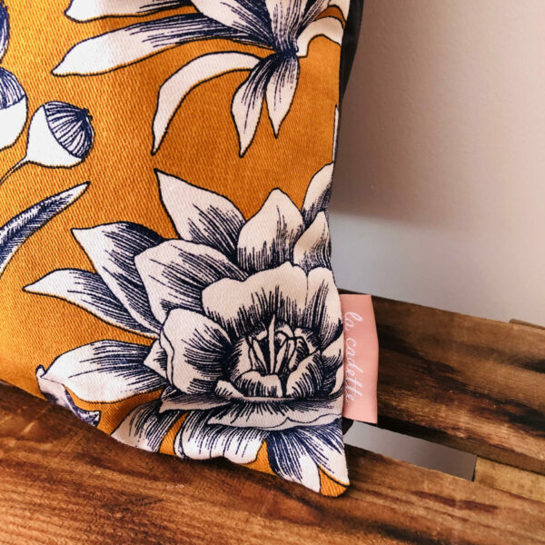 housse de coussin jaune