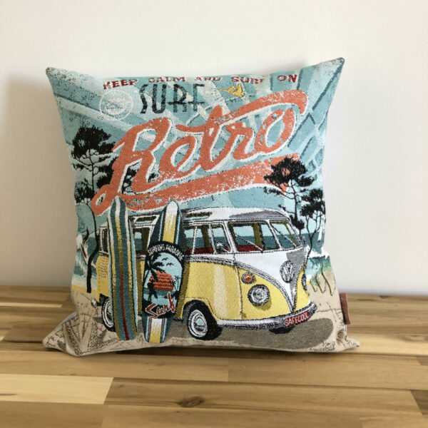 Housse de coussin rétro