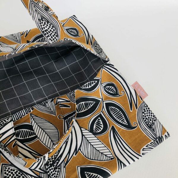 sac à tarte feuilles blanches