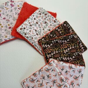 lingettes en coton et éponge bambou