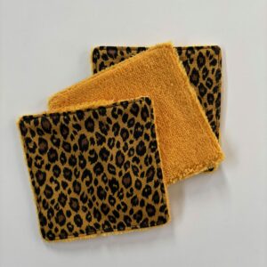 lingettes lavables Léopard